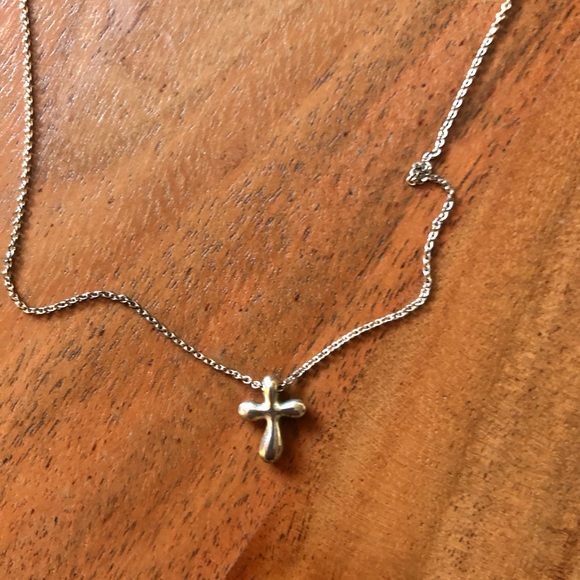 Tiffany & Co Sterling Silver Cross Necklace - Picture 2 of 6